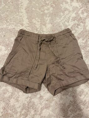 Women's Drawstring Utility Shorts - Brown